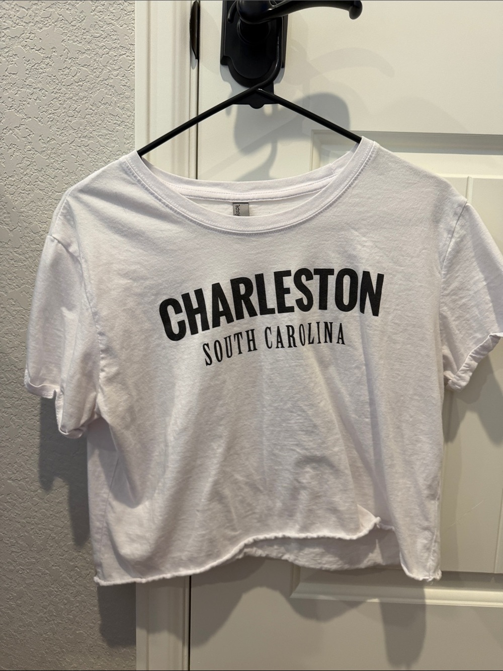 Charleston Crop Tee - White